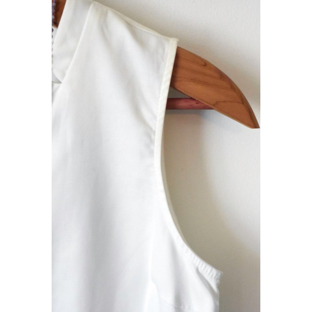 Zara Basic Black & White Color Block Dress - image 3